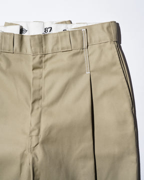 WHATEVERWORKS / PLEATED PANTS KHAKI