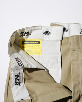 WHATEVERWORKS / PLEATED PANTS KHAKI