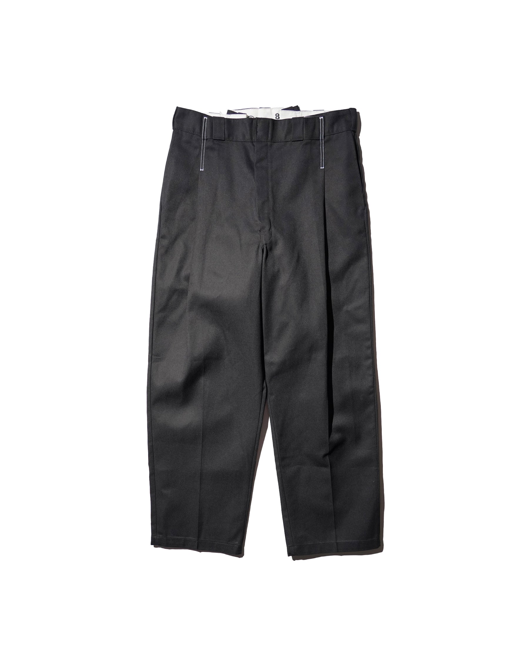 WHATEVERWORKS / PLEATED PANTS BLACK
