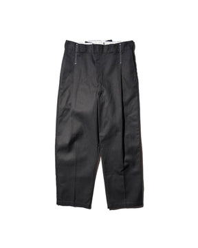 WHATEVERWORKS / PLEATED PANTS BLACK