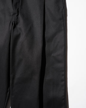 WHATEVERWORKS / PLEATED PANTS BLACK