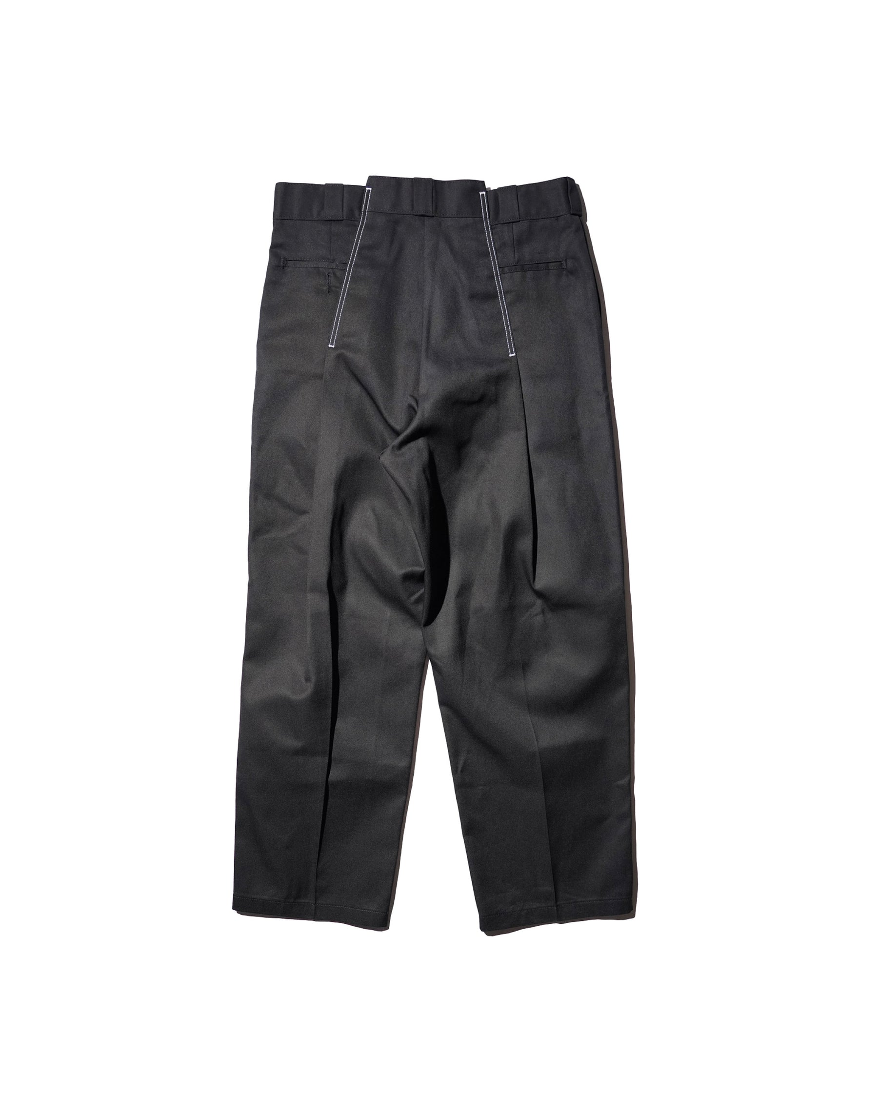 WHATEVERWORKS / PLEATED PANTS BLACK