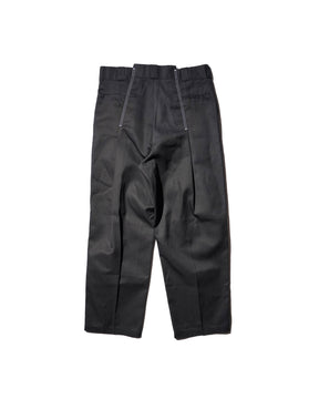 WHATEVERWORKS / PLEATED PANTS BLACK