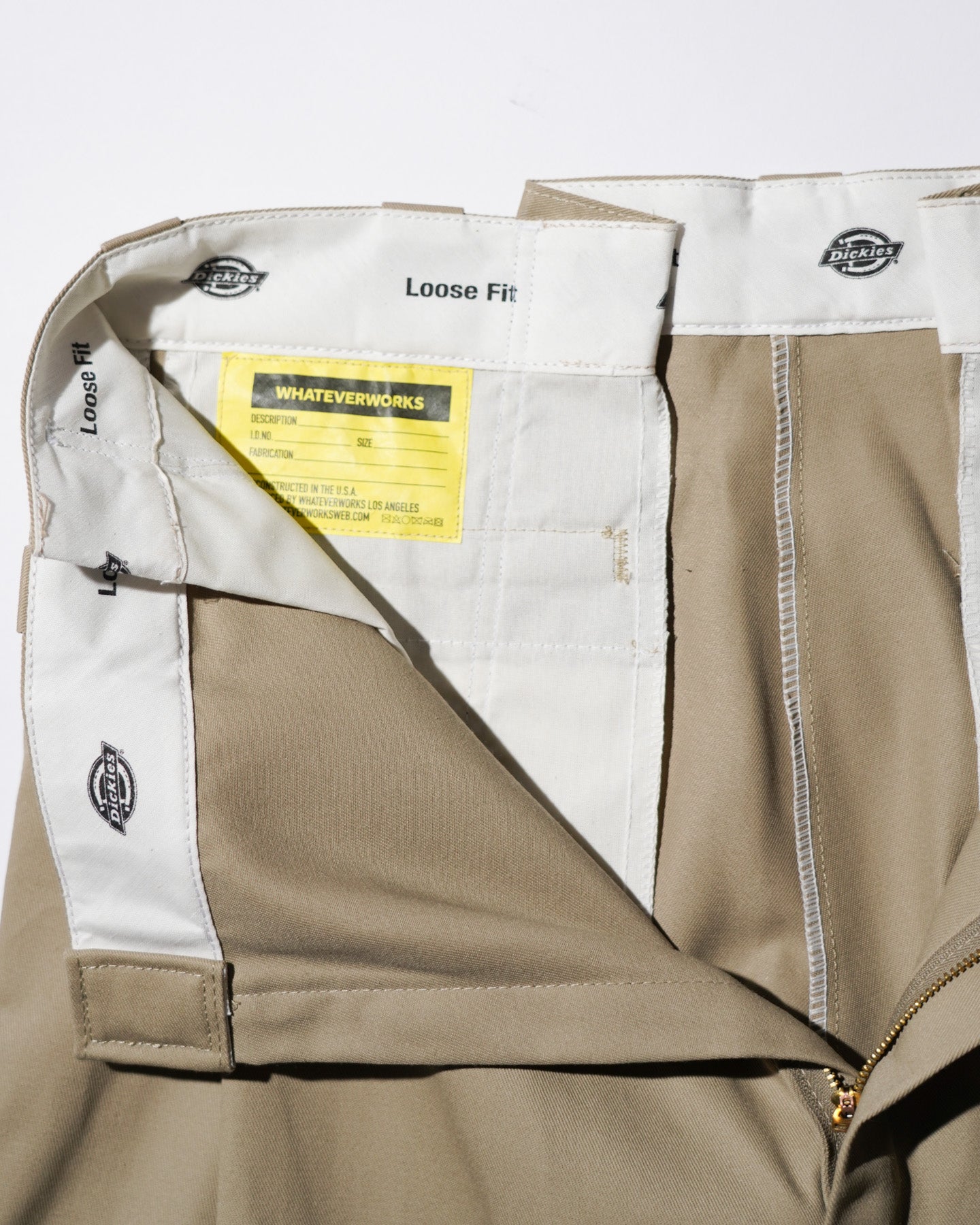 WHATEVERWORKS / DOUBLE KNEE PK PANTS KHAKI