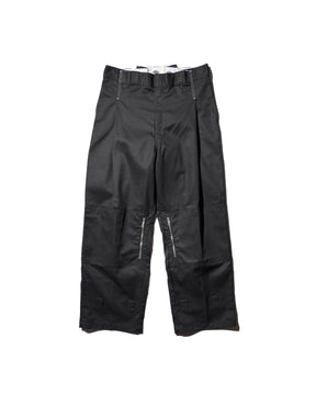 WHATEVERWORKS / DOUBLE KNEE PK PANTS BLACK