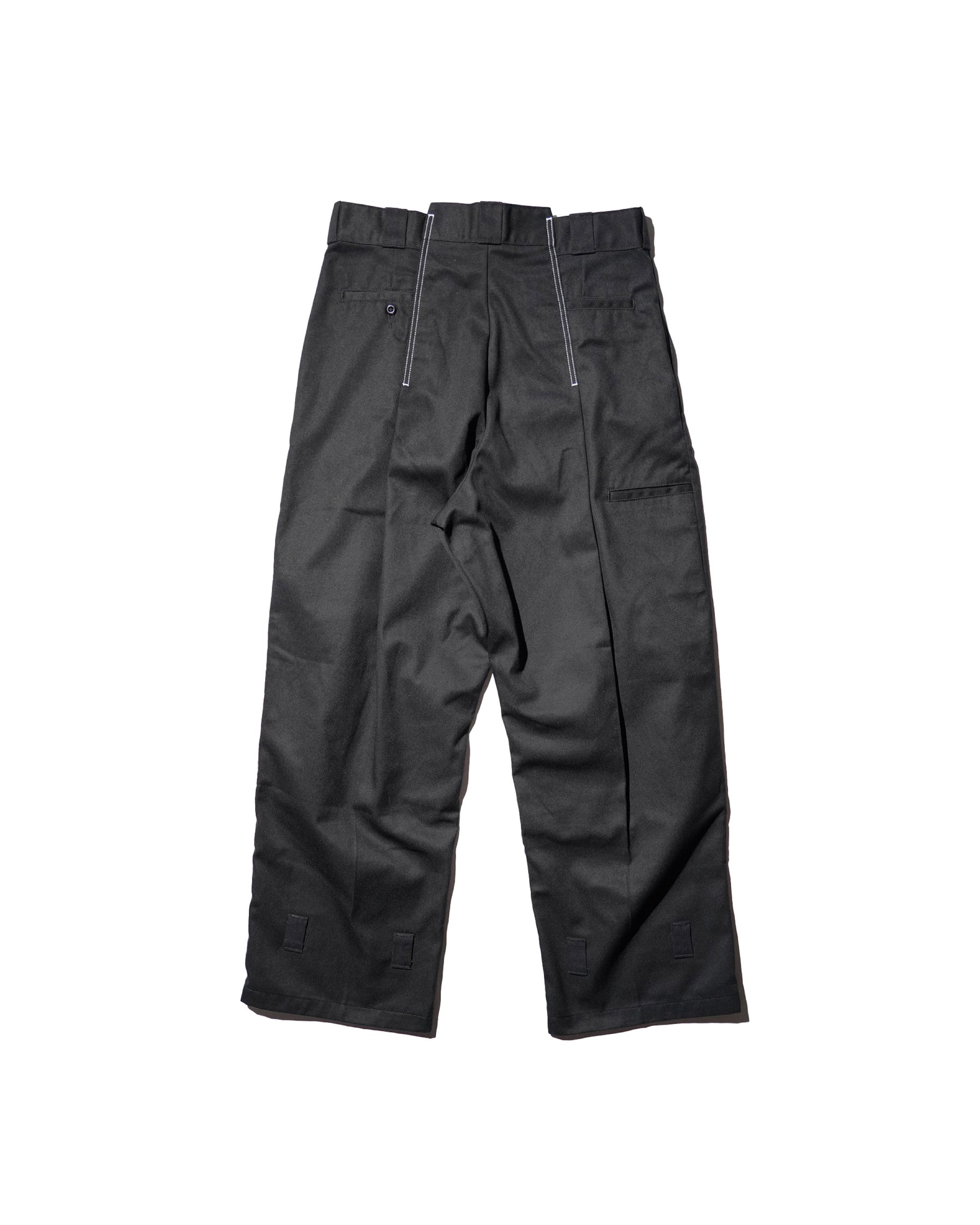 WHATEVERWORKS / DOUBLE KNEE PK PANTS BLACK