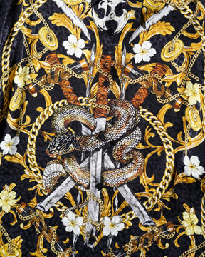 <span style="color: #f50b0b;">Last One</span> LU'U DAN / SLIM FIT SHIRT GILDED BLACK