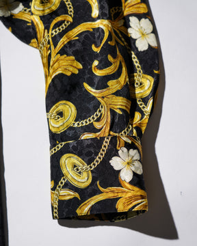 <span style="color: #f50b0b;">Last One</span> LU'U DAN / SLIM FIT SHIRT GILDED BLACK