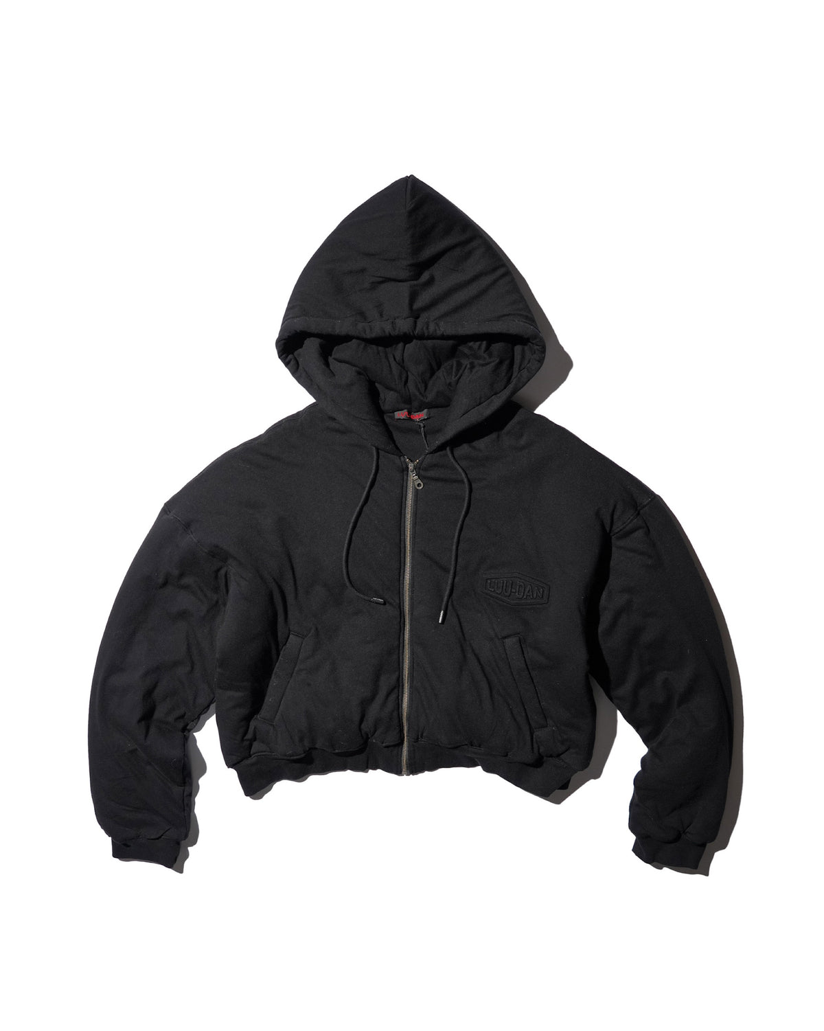 LU'U DAN / WADDED HOODIE SOFT BLACK