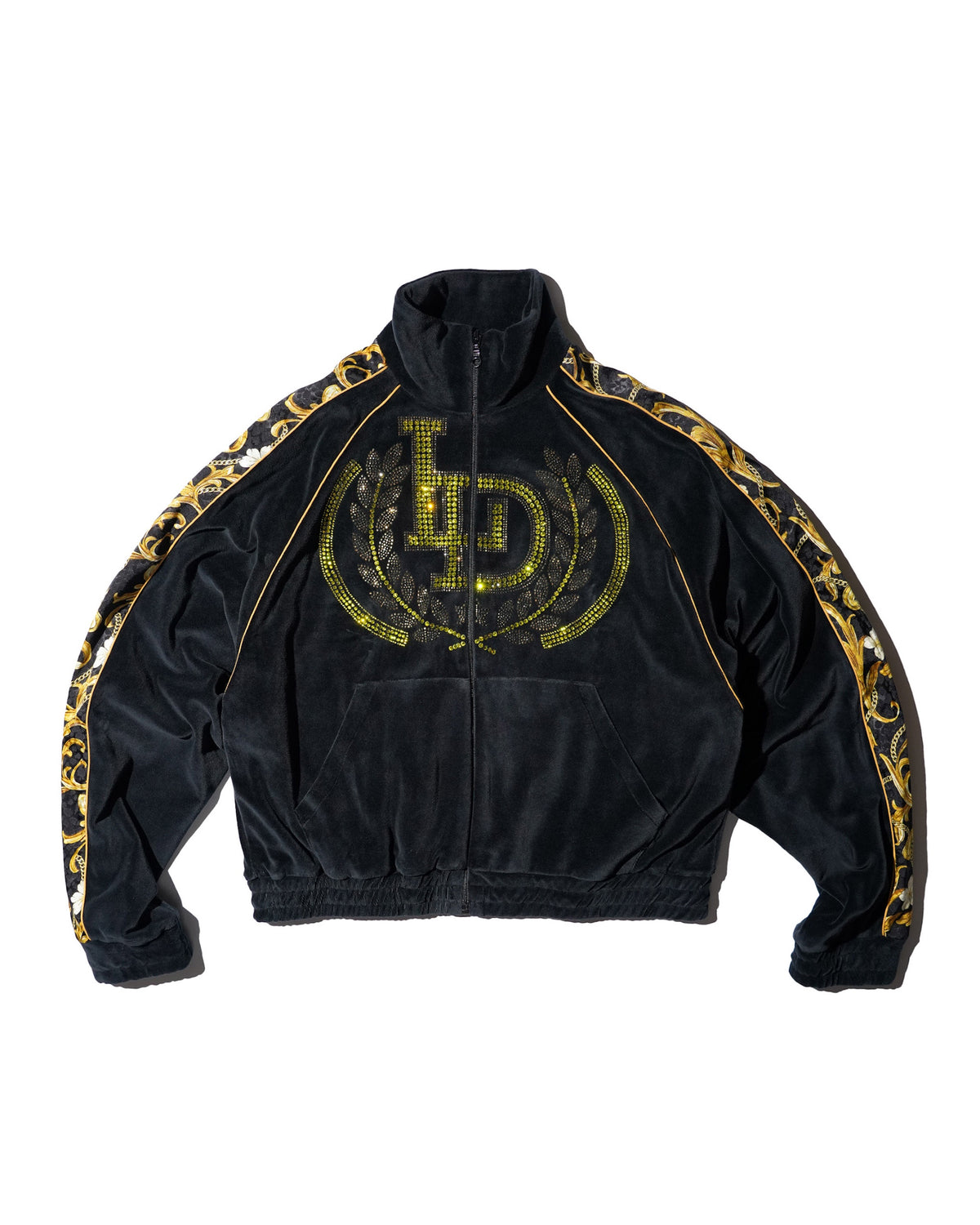 <span style="color: #ff2a00;">Last One</span> LU'U DAN / SUPA SLEAZE TRACK JACKET BAROQUE BLACK