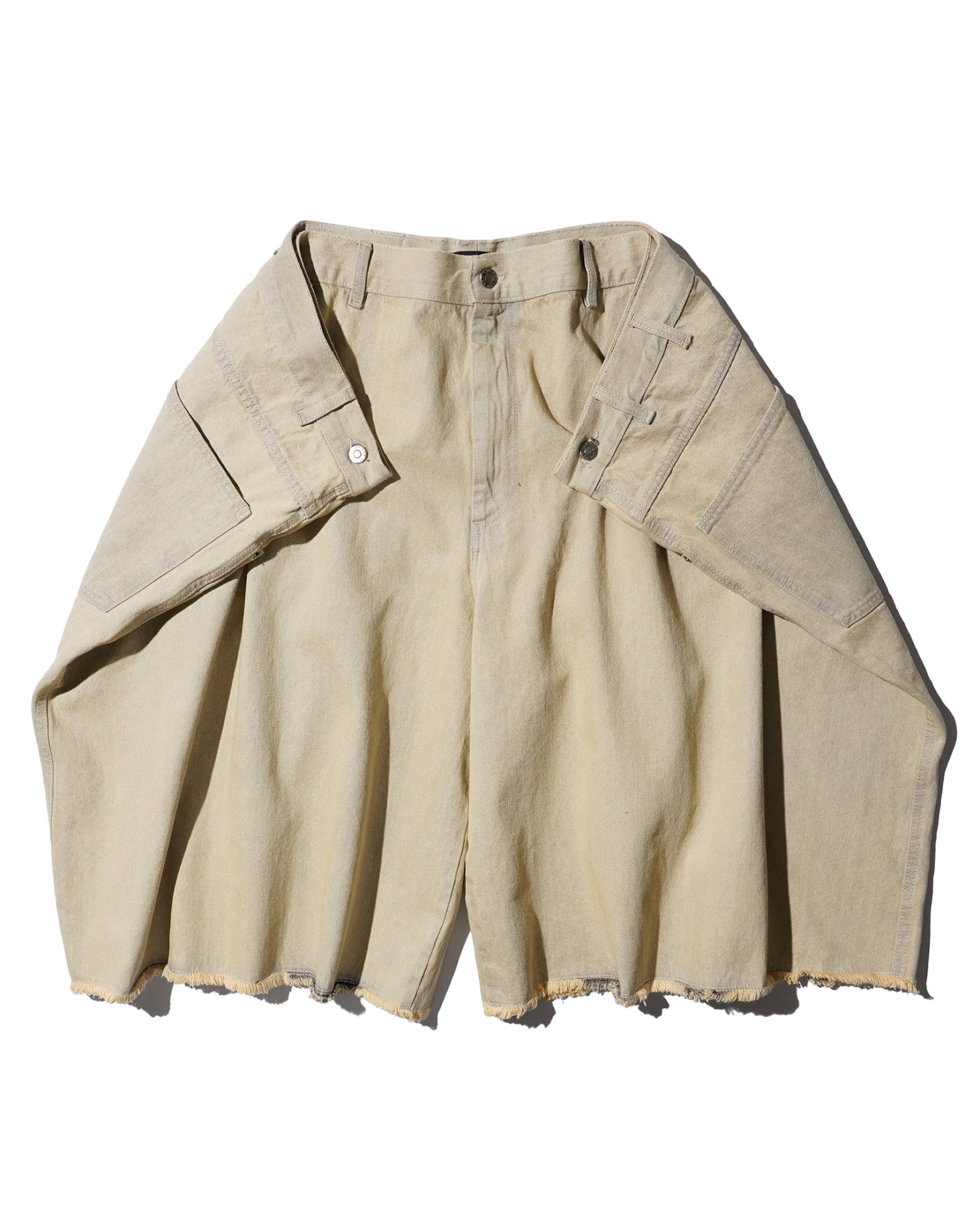 <span style="color: #f50b0b;">Last One</span> LU'U DAN / MAXI SHORTS WHITEWASHED