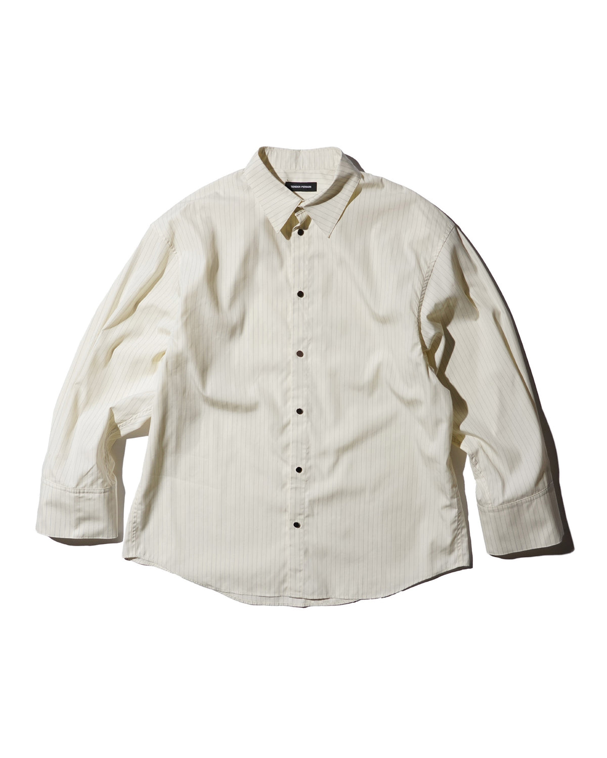 <span style="color: #f50b0b;">Last One</span> TENDER PERSON / STRIPED DREES SHIRT WHITE STRIPE