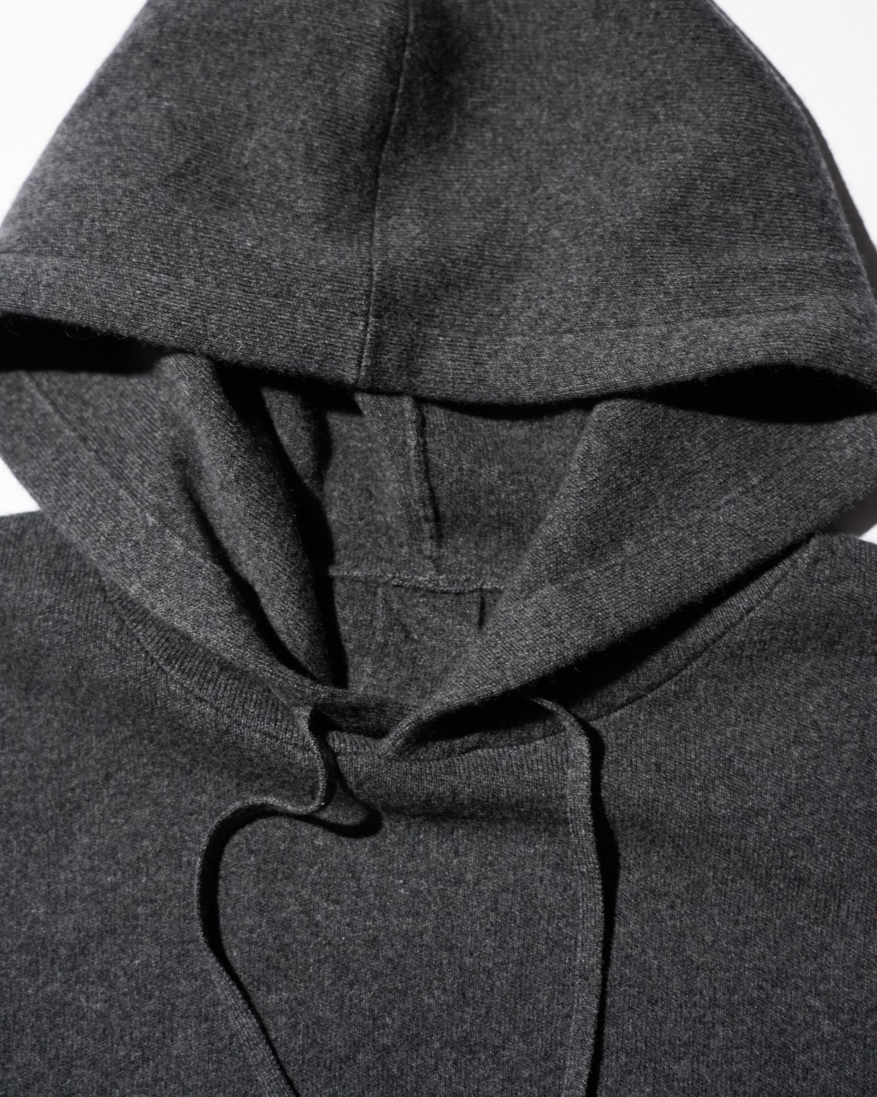 MEIAS / WOOL CASHMERE HOODIE PO T.GRAY