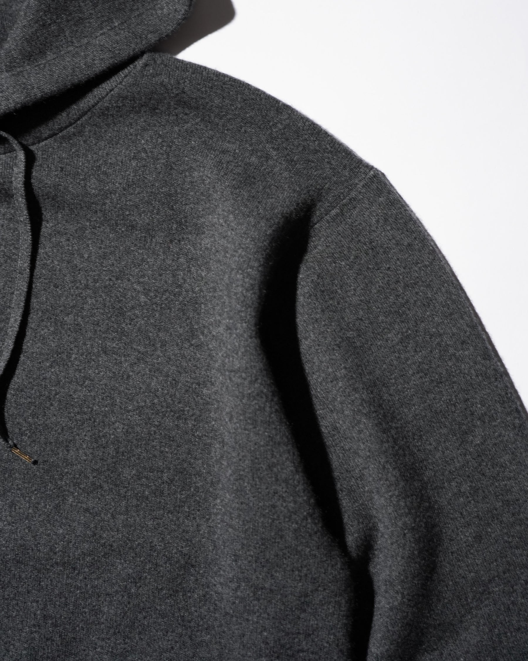 MEIAS / WOOL CASHMERE HOODIE PO T.GRAY