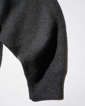 MEIAS / WOOL CASHMERE HOODIE PO T.GRAY