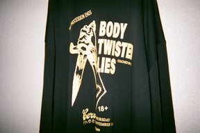 WILLY CHAVARRIA / BODY TWISTED LIES LS BUFFALO T SOLID BLACK