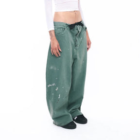 Ghetto Rodeo / FADED GREEN DENIM