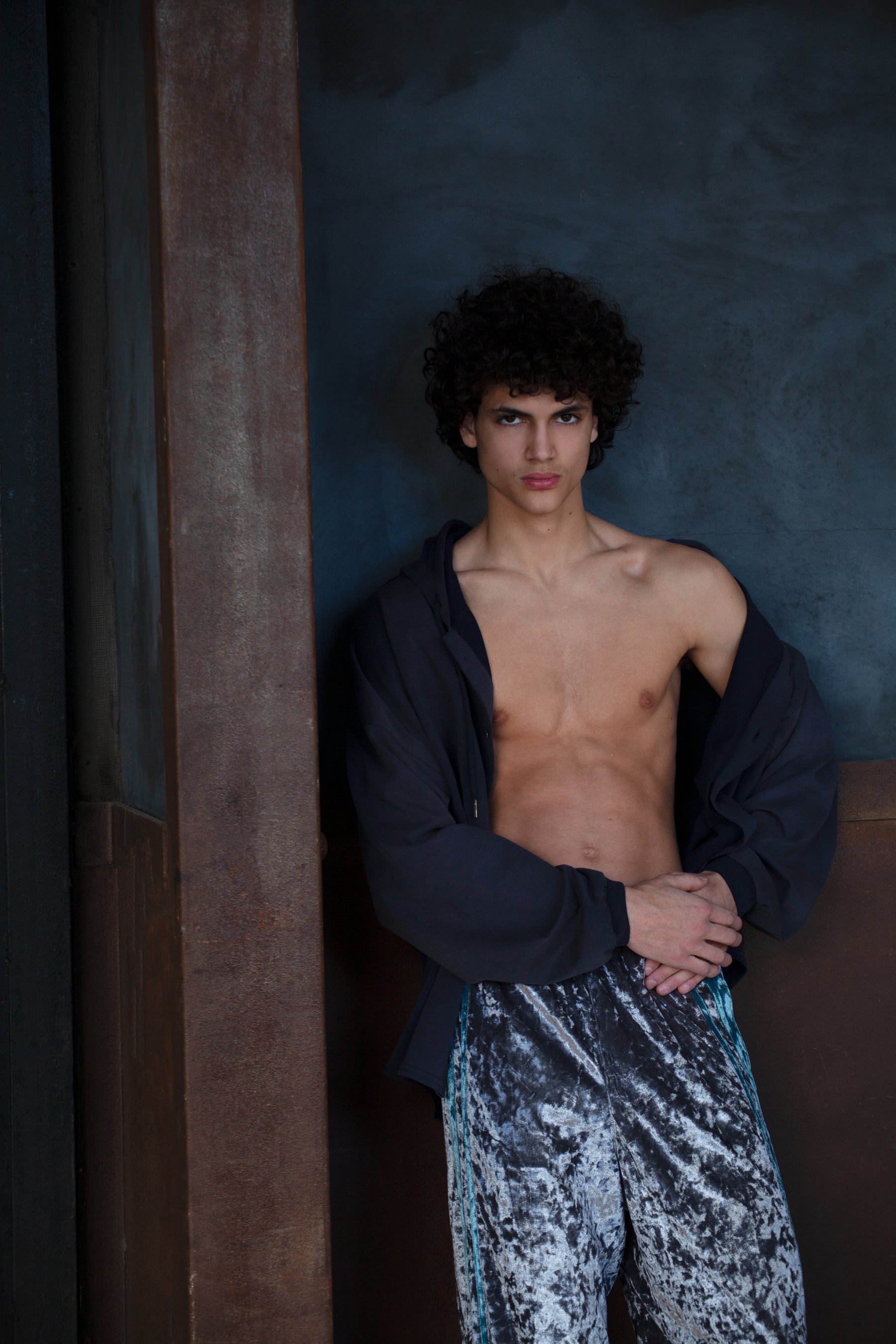 THE MAGUEY / VELOR PANTS SILVER