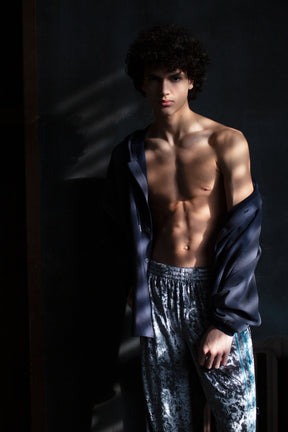THE MAGUEY / VELOR PANTS SILVER