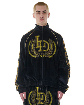 【Pre-Order】LU'U DAN / SUPA SLEAZE TRACK JACKET BAROQUE BLACK