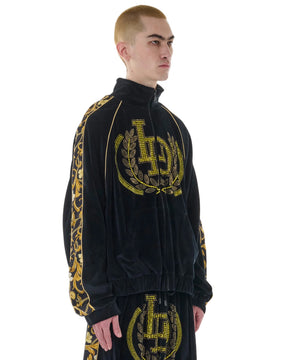 【Pre-Order】LU'U DAN / SUPA SLEAZE TRACK JACKET BAROQUE BLACK