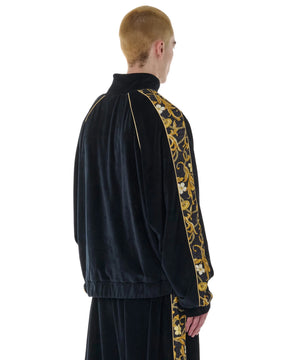 【Pre-Order】LU'U DAN / SUPA SLEAZE TRACK JACKET BAROQUE BLACK