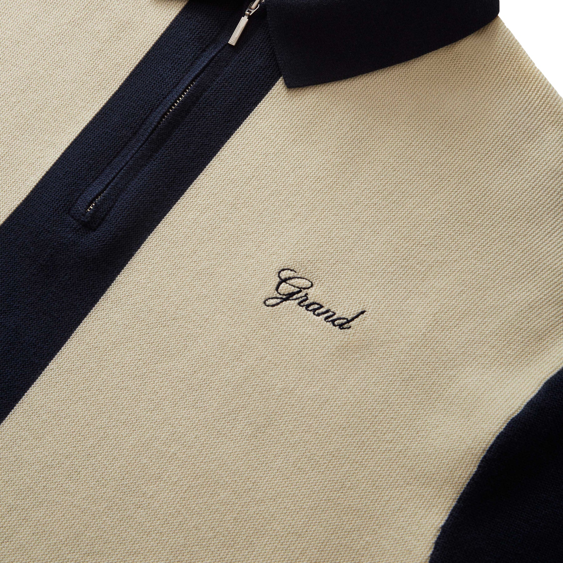 Grand Collection / KNIT QUARTER ZIP SWEATER