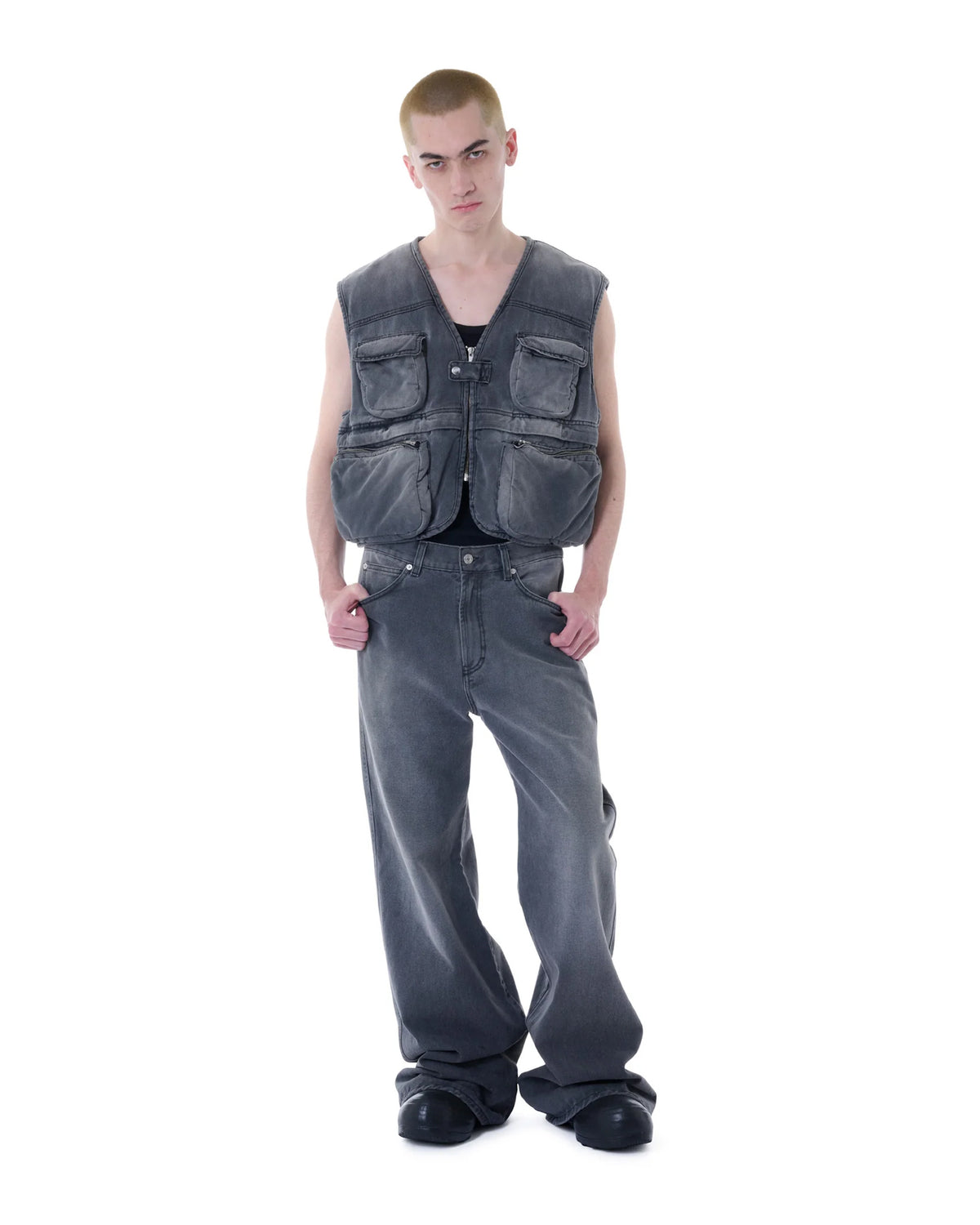 <span style="color: #f50b0b;">Last One</span> 【Pre-Order】LU'U DAN / PHAT PANTS XL OUTCAST GREY