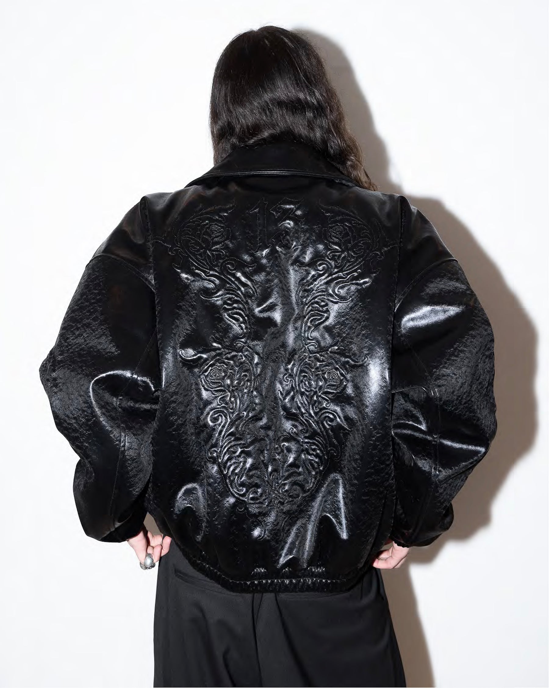 <span style="color: #f50b0b;">Last One</span> 【Pre-Order】1313 SELAH / VALPO ROSE ECO LEATHER JACKET BLACK