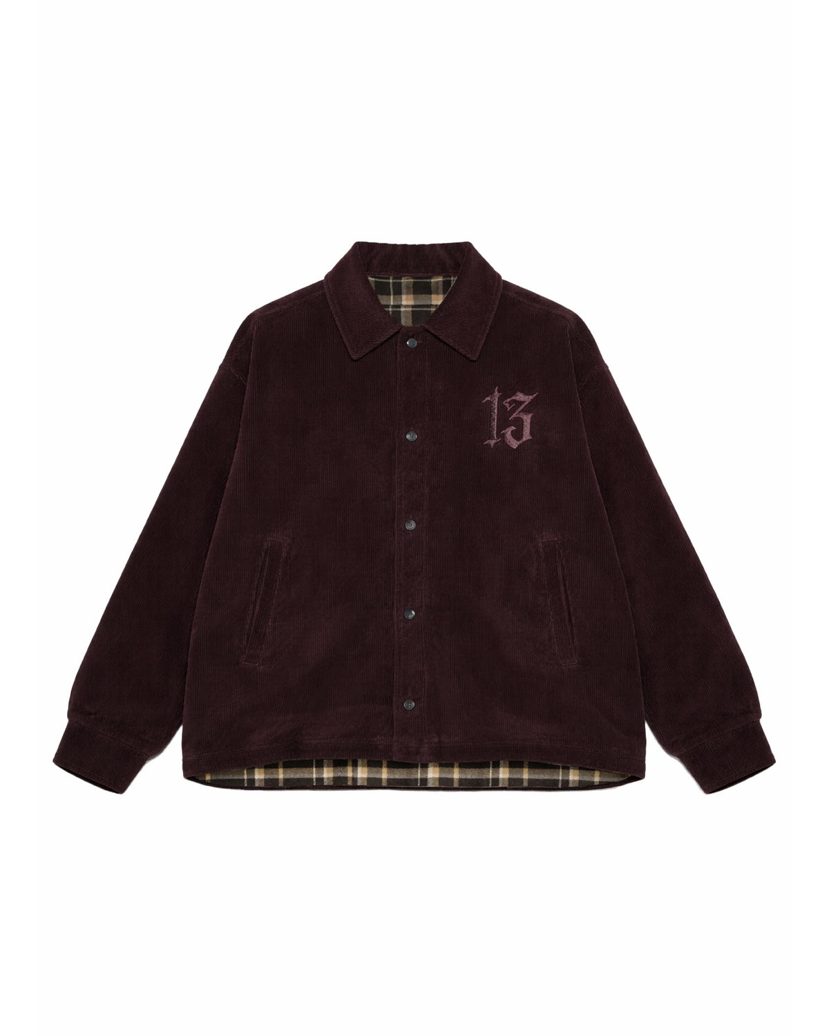 1313 SELAH / LUCIFER CORDUROY REVERSIBLE JACKET BURGUNDY