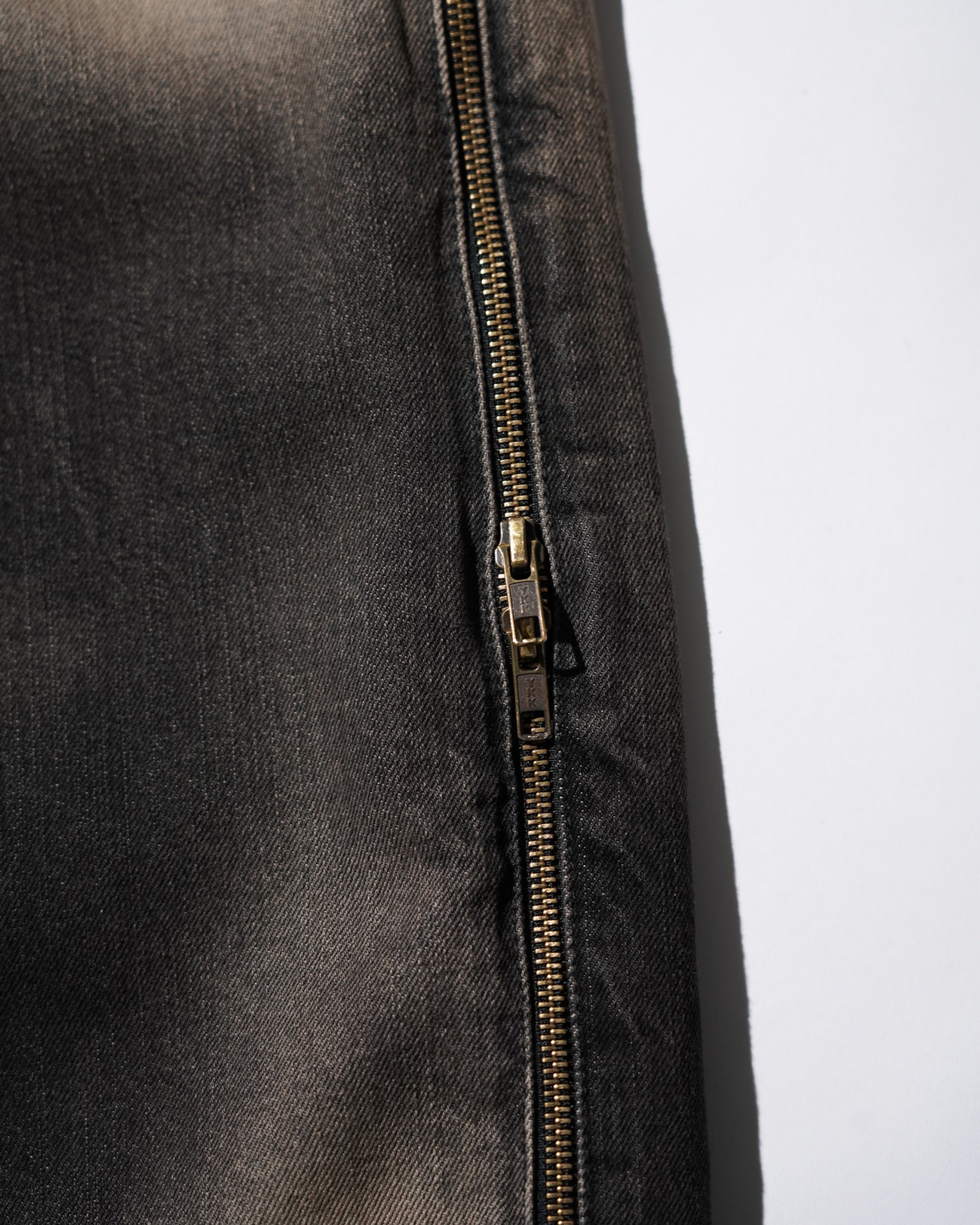 LU'U DAN / SIDE ZIP JEANS DEEP STAIN 12