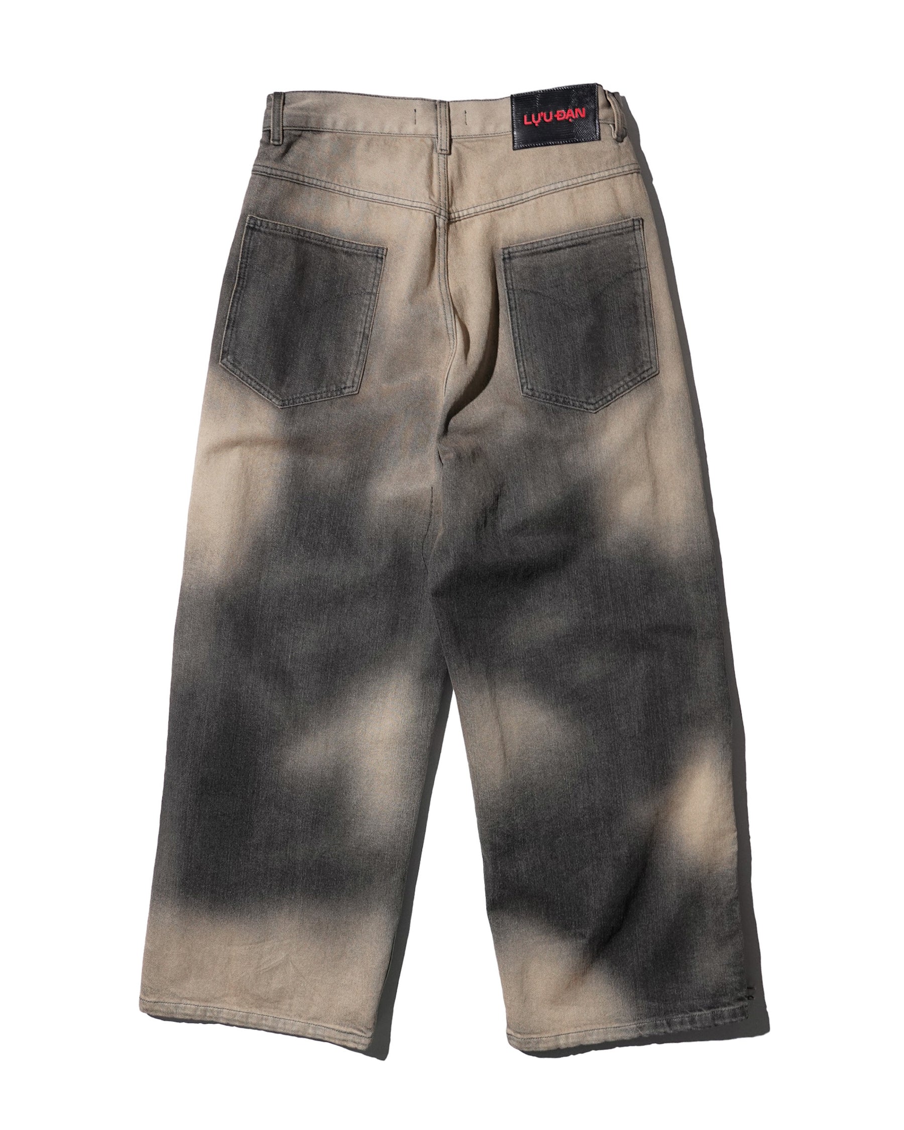 LU'U DAN / SIDE ZIP JEANS DEEP STAIN 8