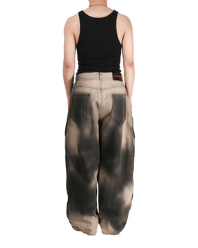 LU'U DAN / SIDE ZIP JEANS DEEP STAIN 7