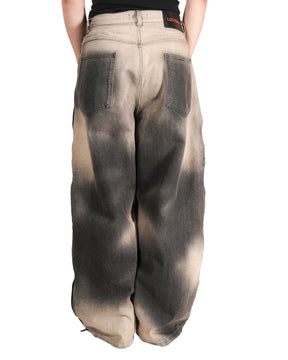 LU'U DAN / SIDE ZIP JEANS DEEP STAIN 4