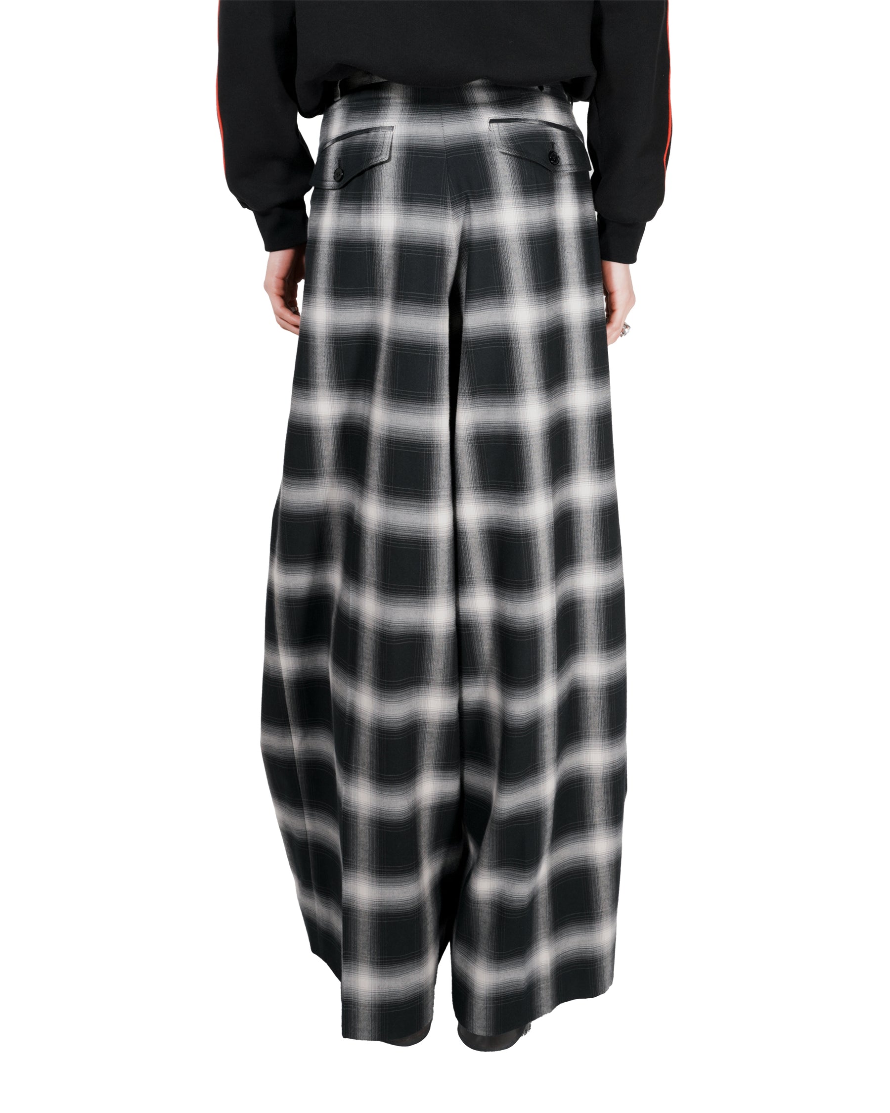 LU'U DAN / TRIPLE PLEAT TROUSERS OMBRE CHECK