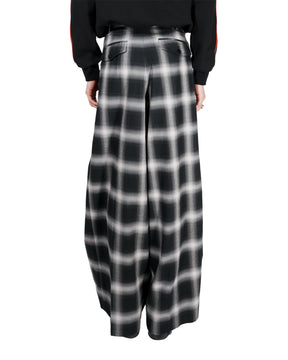 LU'U DAN / TRIPLE PLEAT TROUSERS OMBRE CHECK