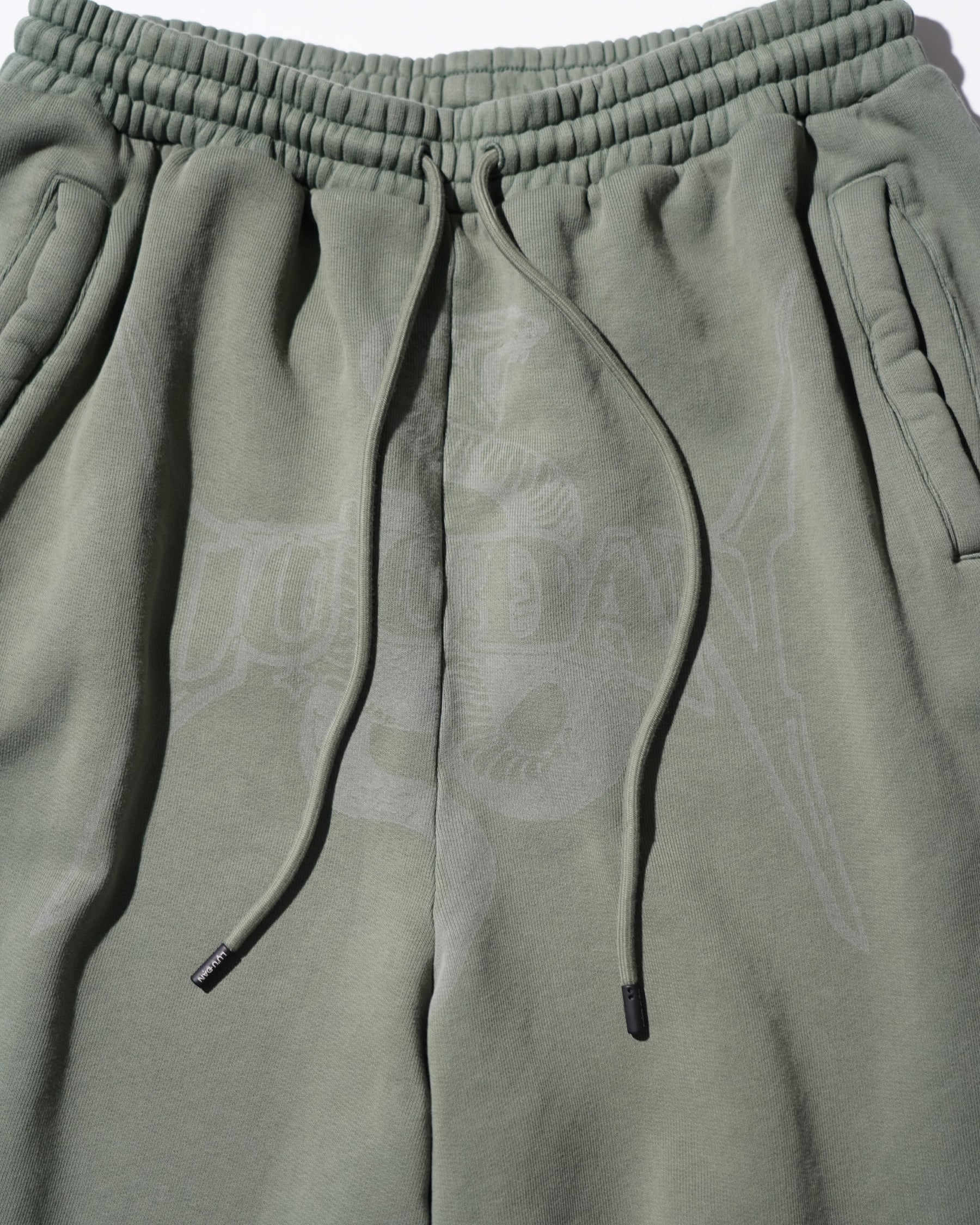 LU'U DAN / ZOKU SHORTS WASHED OUT MILITARY_5