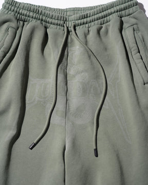 LU'U DAN / ZOKU SHORTS WASHED OUT MILITARY_5