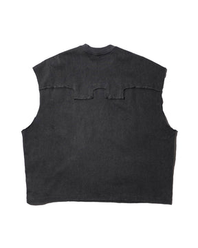 LUXENBURG SHREDDED CASTLE TANK CHARCOAL_5