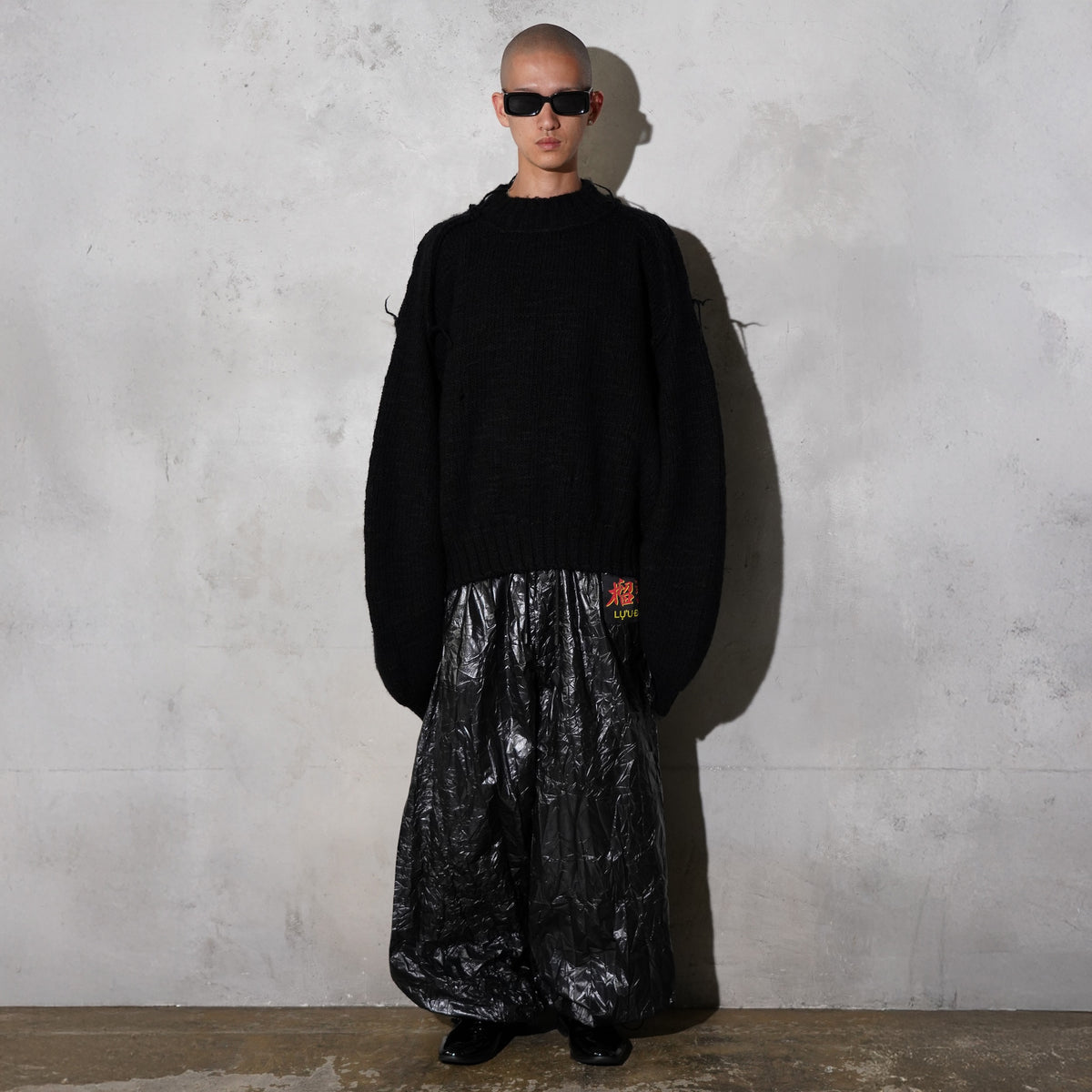 LU'U DAN / KINGPIN KNIT SWEATER BLACK