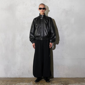 <span style="color: #f50b0b;">Last One</span> LU'U DAN / BLOUSON LEATHER JACKET BLACK