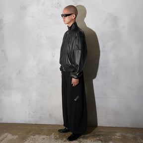 <span style="color: #f50b0b;">Last One</span> LU'U DAN / BLOUSON LEATHER JACKET BLACK