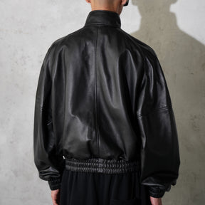 <span style="color: #f50b0b;">Last One</span> LU'U DAN / BLOUSON LEATHER JACKET BLACK