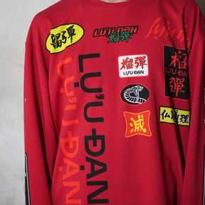 <span style="color: #f50b0b;">Last One</span> LU'U DAN / OVERSIZED LONG SLEEVE TEE BLOOD RED