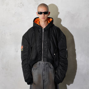<span style="color: #f50b0b;">Last One</span> 
LU'U DAN / PATCH BOMBER BLACK