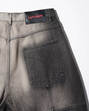 LU'U DAN / PUFFA SHORTS DEEP STAIN_6