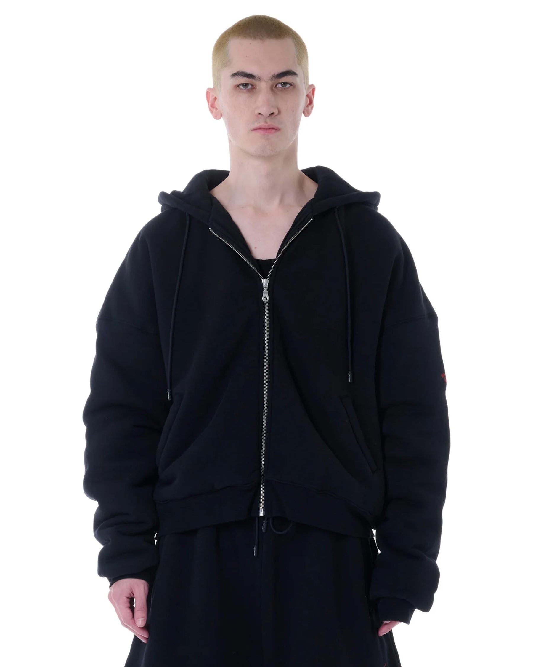 【Pre-Order】LU'U DAN / WADDED HOODIE SOFT BLACK