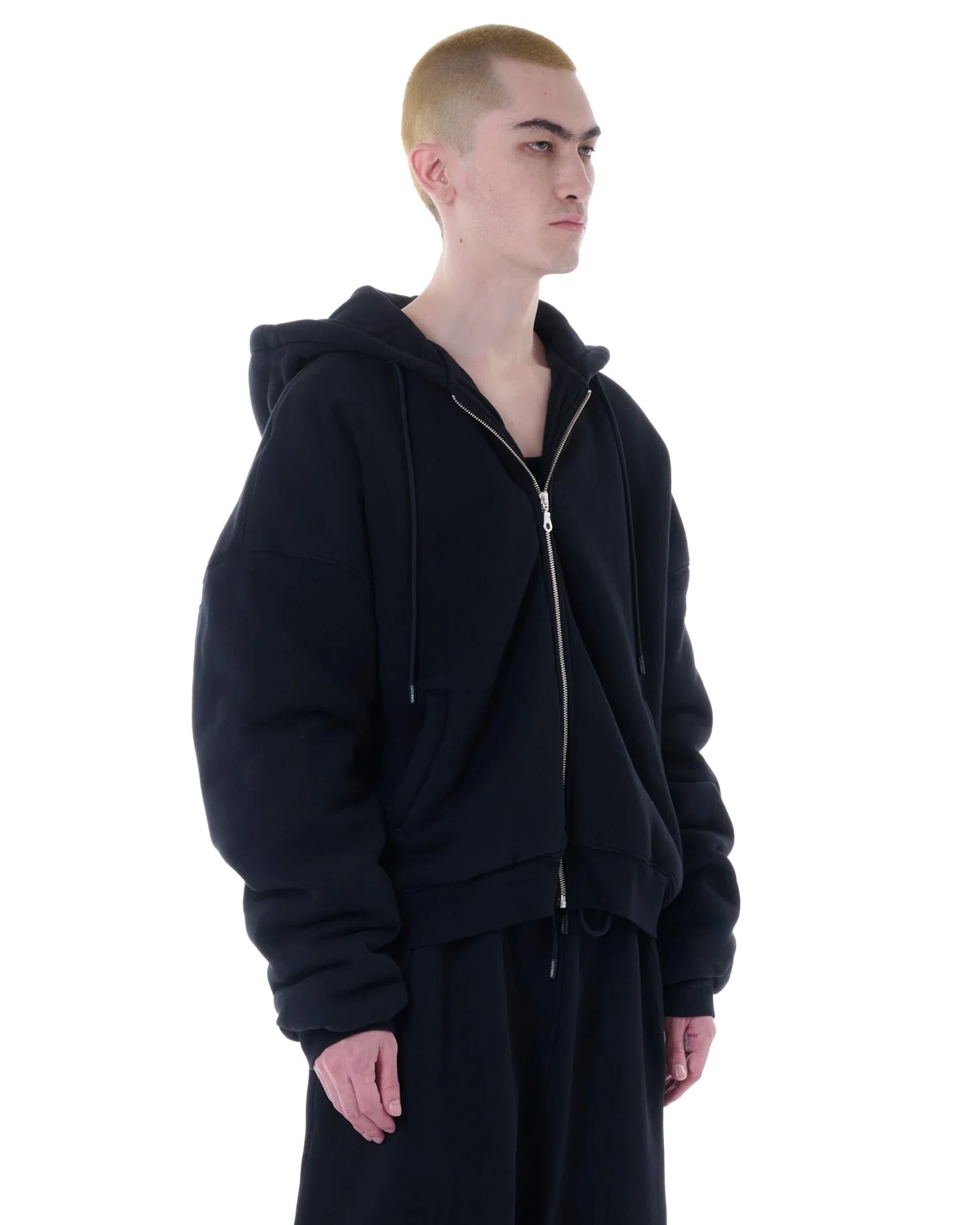 【Pre-Order】LU'U DAN / WADDED HOODIE SOFT BLACK