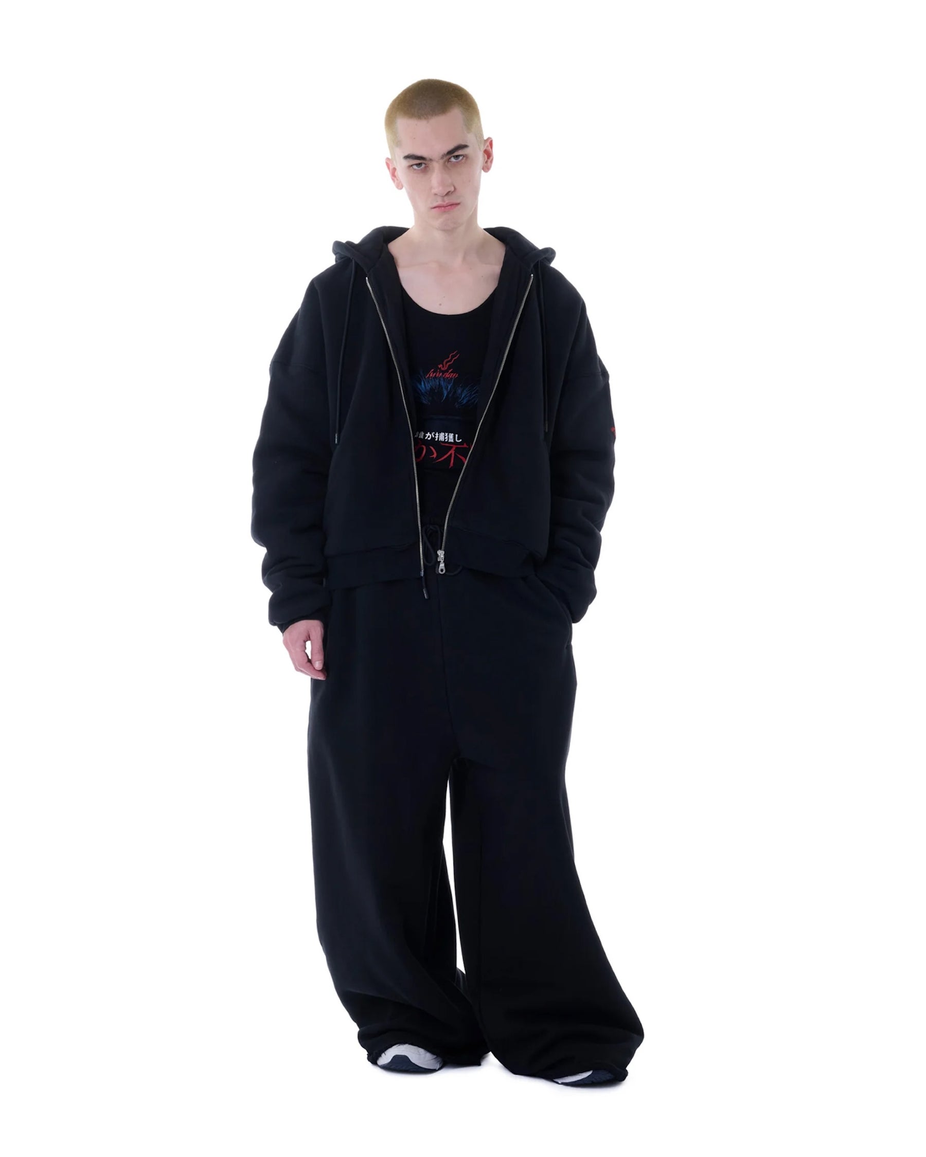 【Pre-Order】LU'U DAN / WADDED HOODIE SOFT BLACK