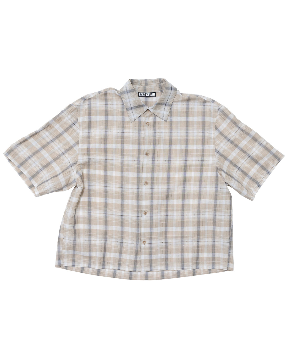 1313_SELAH_MANO_SHORTSLEEVE_SHIRT_BEIGE_CHECK_1